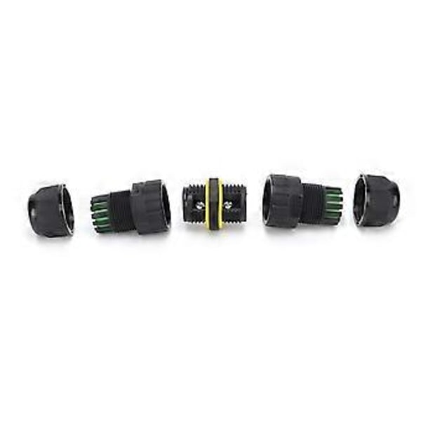 2 stk. Vanntett Kobling Flammehemmende Utendørs Elektronisk Kabel Skjøt 2-Pinners IP68 M162P(7-10mm)