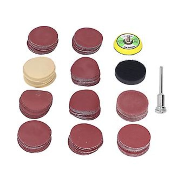 203 Delars Slippappersset, 2 tum, 80-3000 Korn, Slippapperskit för Järn, Trä, Plast - Högkvalitativt Sandpapper för DIY & Professionellt Bruk