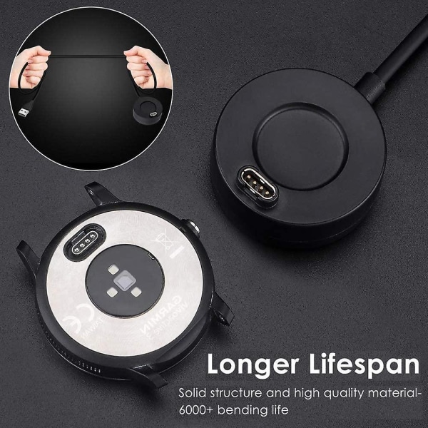Laddningskabel kompatibel med Vivoactive 3/3 Music / 5 / 5s / 5x / 5x Plus / Instinct / Forerunner 935 Kabelladdare Laddningsstation