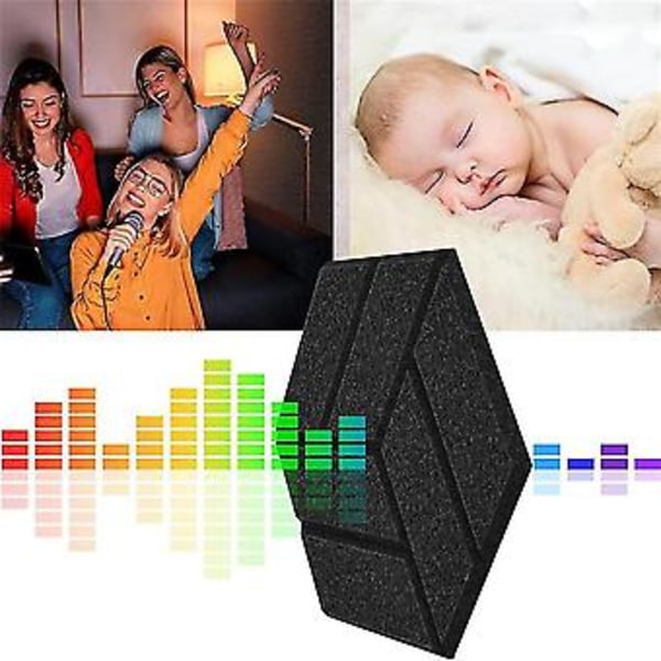 Självhäftande Akustikpaneler, hexagon Ljudisolerande Skumpaneler A