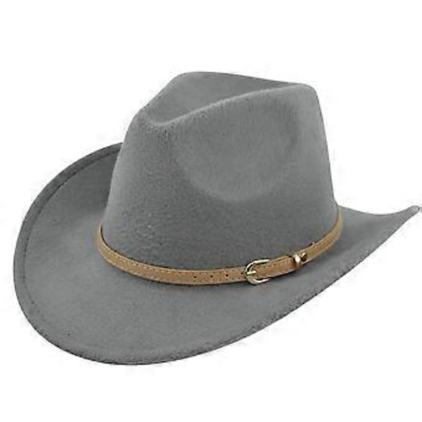 Filthat retro imitation fårehat cowboyhat bælte uldhat national hætte retro jazzhat