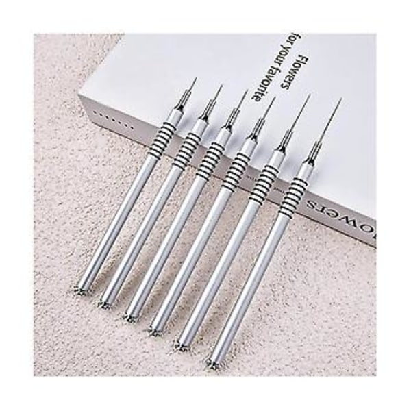 Art Bru Set, 6 kpl Art Brush Stri Thin Nes Dotting Ing Pen