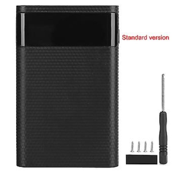 KA4 Högkvalitativ ABS 4 X 18650 Portabel DIY Normal Batterilåda Ingen Svetsning Mobil Power Case Kit för Laddning