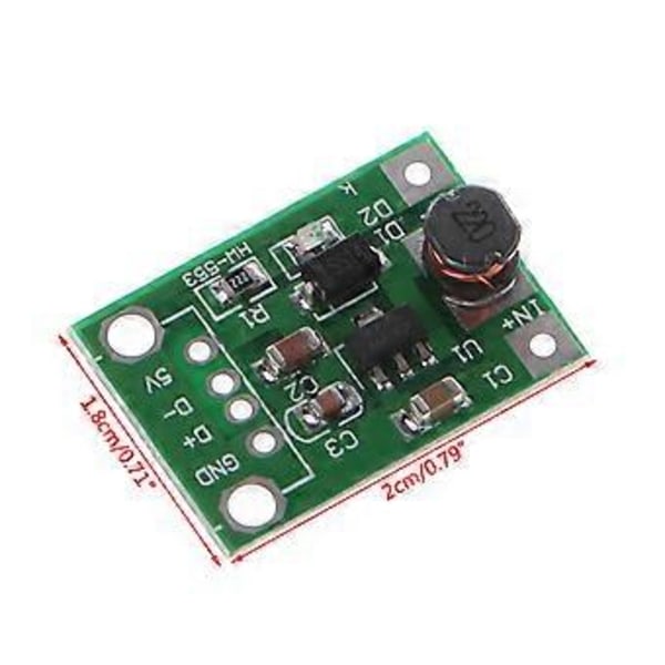 DC-DC 1V-5V - 5V Jännitteensäädin Muunnin Step Up Boost Moduuli Virtalähde