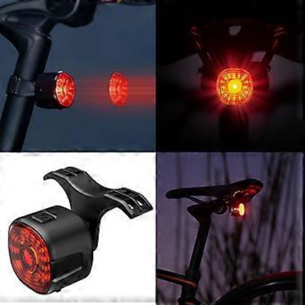 Intelligent Cykel Baglygte LED Advarselslygte Sensor Cykel Baglys