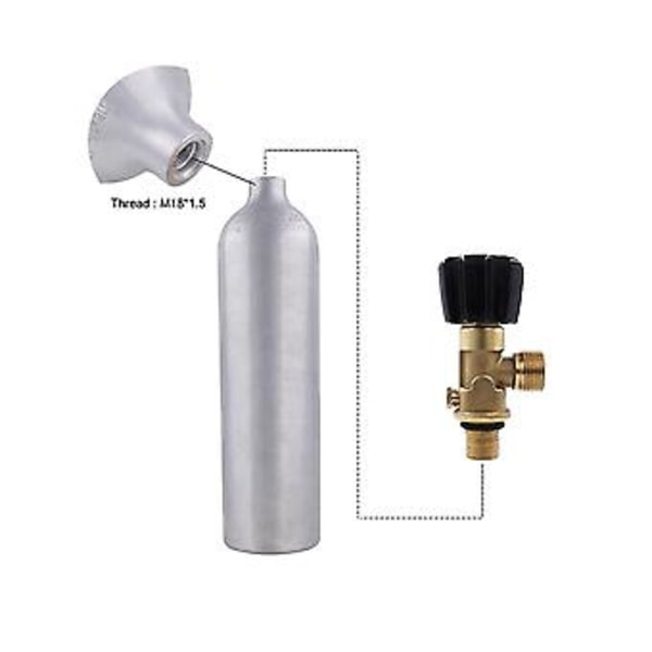 Gassregulator for Cyr Argon Co2 med gjenge M18x1.5 til Cga320