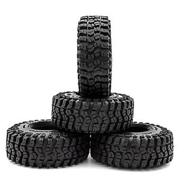 4 stk. 125mm 2.2 Gummidekk Hjuldekk For 1/10 Rc Crawler Bil Aksial