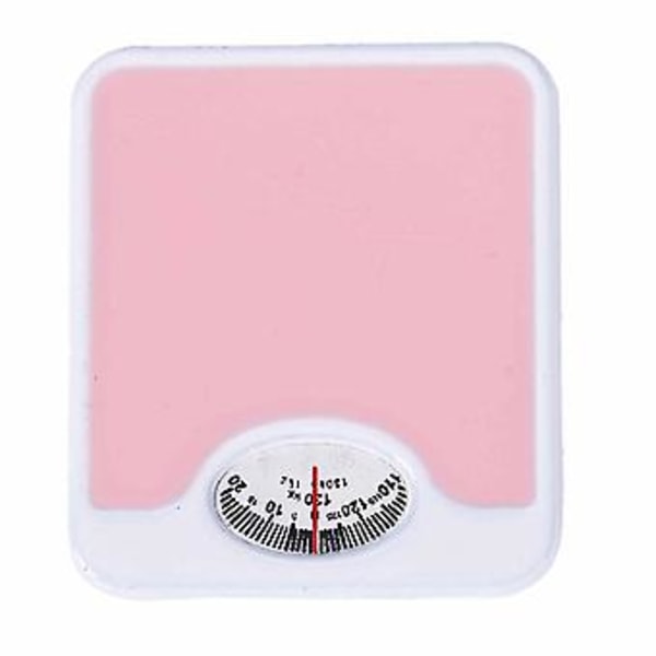 1:12 Mittakaavan Pienoispaino Vaaka Nukkekodin Tarvikkeet Pinkki