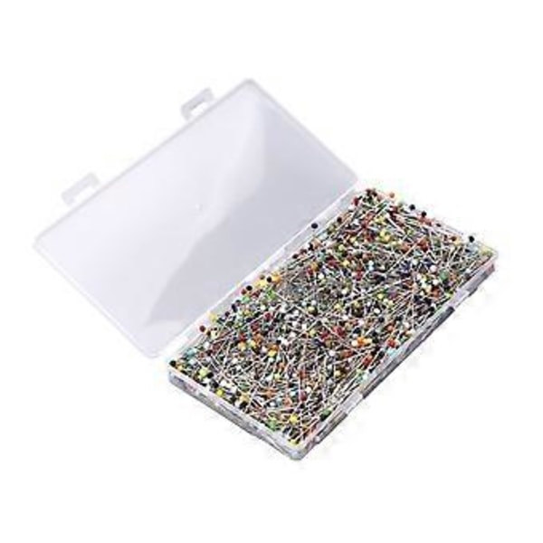 1000 stk. synåle lige nåle til stof, quiltnåle lange 3,8 cm til, smykker DIY dekoration, håndværk