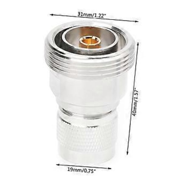 RF Koaxial Adapter L29 7/16 DIN Hona Jack Till N Hane Kontakt