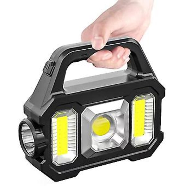 Opladningsskat Stærk Lys Lommelygte Cob Bærbar Lampe (cob)