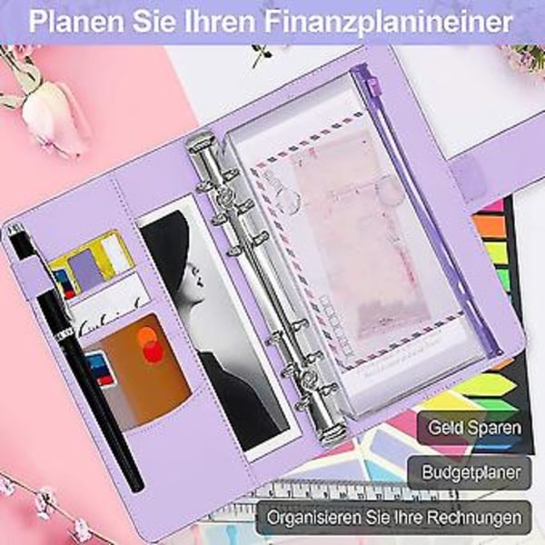 A6 Budget Binder, A6 My Izer til Kontanter, Budget Binder med Kontantkuverter, Budgetkuverter O