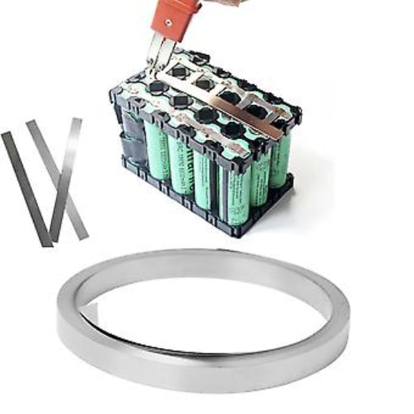 10m 0,1mm Tjock Litiumbatteri Punktsvetsning Nickelplåt Nickelpläterad Stålremsa (0,1*8mm)