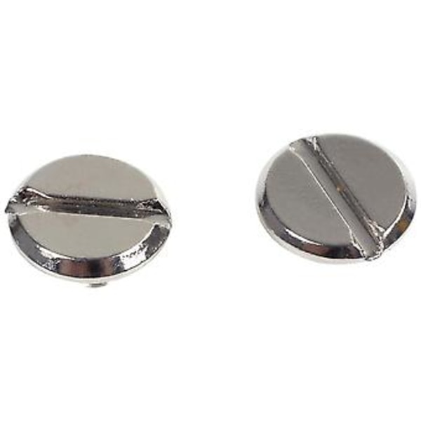 10 Sett Lærbelte 5 X 6 Mm Sølv Skruebinding
