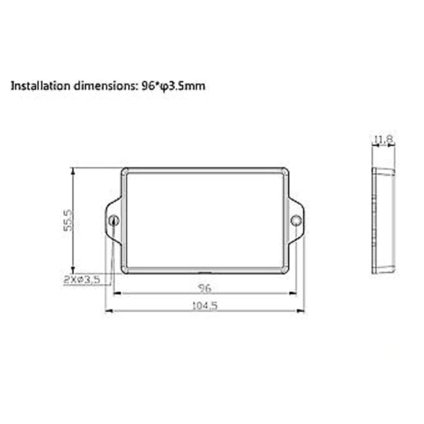 -6 Fjärrmätare LCD-display för SRNE-serien MPPT Solcellsladdningsregulator Realtidsövervakning av data och driftstatus