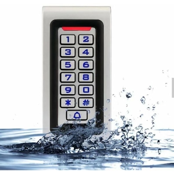 Digicode Door Code Keypad IP68, Waterproof Metal Access Control PIN RFID 125KHz DC12V-24V Backlit Wigan 26 2000 Users for Garage Home Apartment Fact