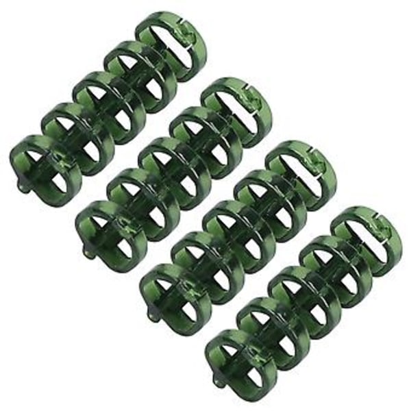 20 stk. grønne binderinge: Segmenteret design til at holde 60 ark, 11 mm tykkelse