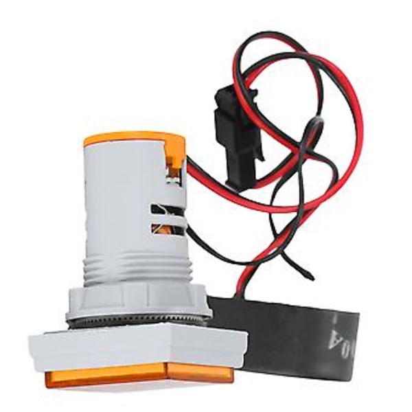 AD16-22VAT Gul Universell Signalindikator, 60-500VAC, 3-Display Temperatur Fyrkantig Lamplampa, Strömövervakning & Spänningsdetektering