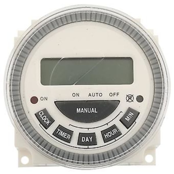 TM619H-2 110 /220V 30A Digital LCD Strømtimer Programmerbart Tidsbryterrelé (110V)