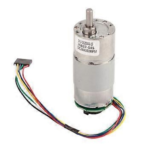 Suuri vääntövoimainen vaihdemoottori enkooderilla 12/24V tehonopeuden alennusmoottori (24V 350RPM)