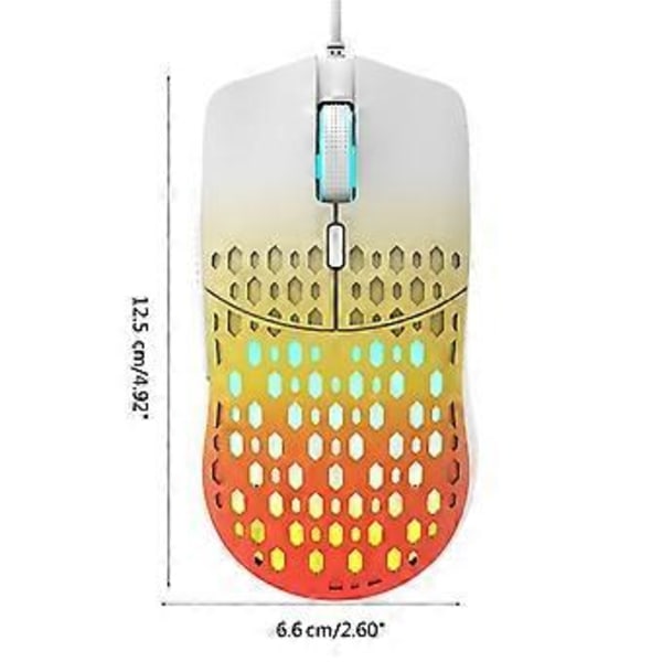 Honeycomb Shells Gaming Mus Ultralett og Slitesterk Datamus