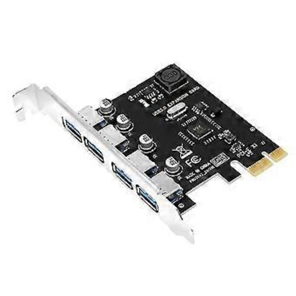 Ssu 4 Port USB 3.0 PCI-e Expansionskort PCI Express Pcie USB 3.0 Hub Adapter 4-portars Usb3.0 Controll