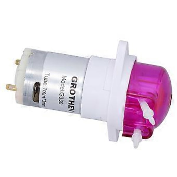 Peristaltisk Pumpe 5000RPM 12ML Per Minut 1mm ID 3mm OD Slange Fremragende Forsegling Mikro Væske Doseringspumpe DC24V 130A