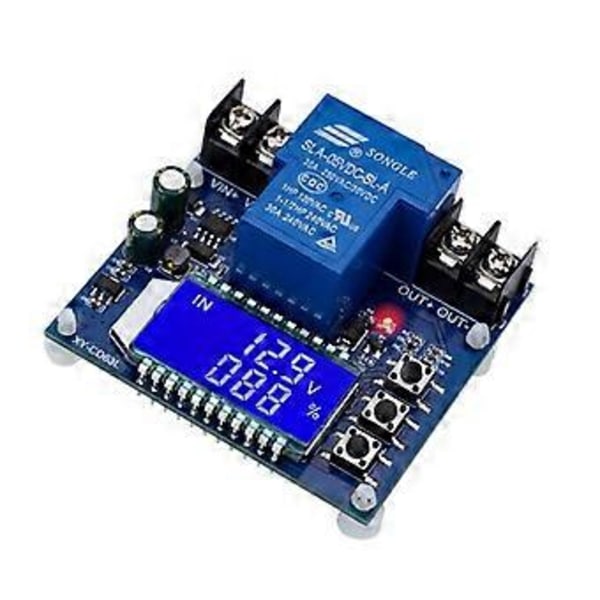DC6-60V 30A Batteriopladningskontrolmodul Beskyttelseskort Oplader Tidsafbryder LCD-display XY-CD63L