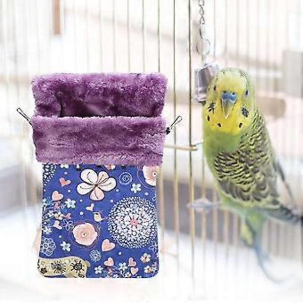 Tjock Flanell Canvas Liten Husdjurs Sovsäck Varmt Näste Hus Säng för Ekorre/Hamster/Sockerglidare/Mink/Flygekorre M