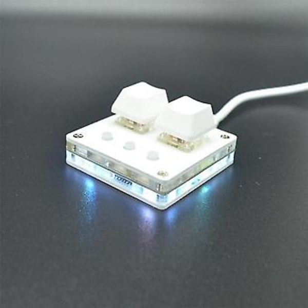 Osu Mini Näppäimistö 2 Näppäimen Peli Näppäimistö Ohjelmointi Makronäppäimistö Mekaaninen Näppäimistö Punainen Kytkin, Valkoinen