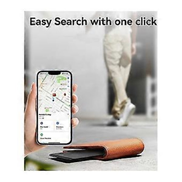 GPS Locator Smart Card Sporingsenhed Lokations Wallet Tracker Kort Fungerer med Find Min App Tynd GPS Item Finder