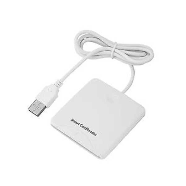 Luottokortinlukija, valkoinen kannettava USB-kortinlukija, ylivoimainen ammattitaito