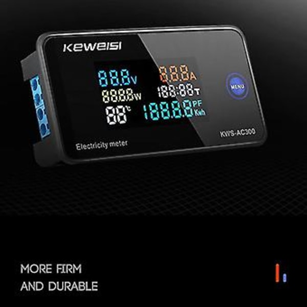 Keweisi, kws-ac300 Voltmeter AC 50-300v 45-65hz 0-10a Detektor A