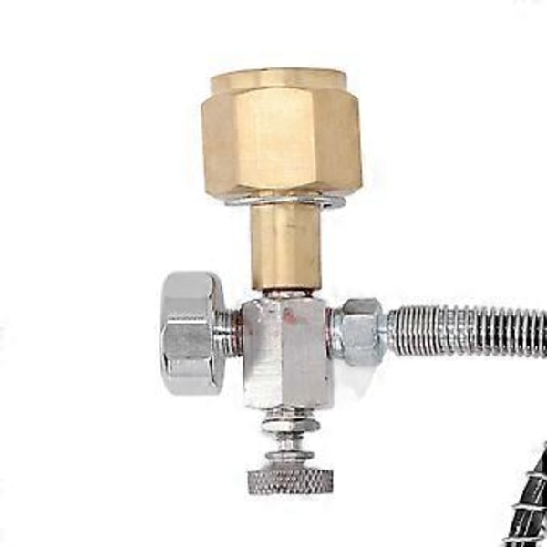 Soda Fjernslange CO2 Tank Cylinder Påfyldningsadapter med 24 Tommer Højtryksslange til Soda Dåse Konnektor W21.8 14 Til TR21 4