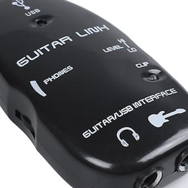 Gitarr till USB-gränssnittskabeladapter /PC Inspelning CD Studio Laptop