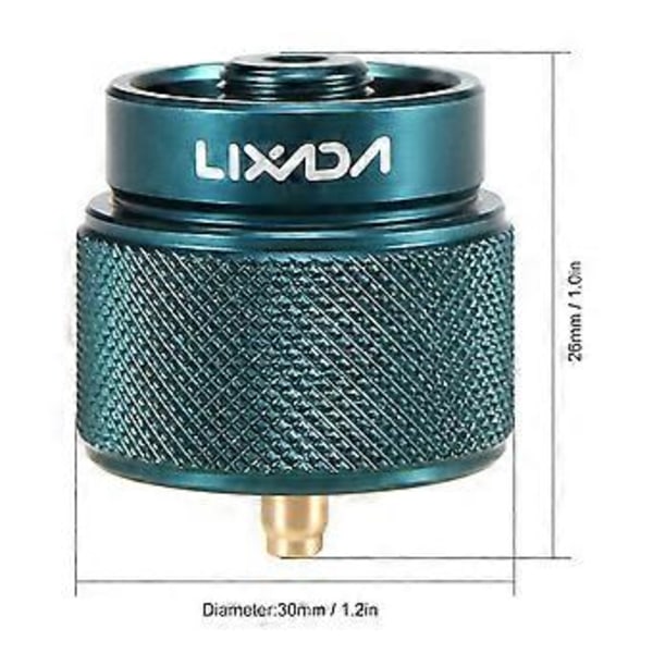 Lixada LPG Behållaradapter 1L Utomhuscamping Propan Liten Tank Ingång EN417 Lindal Ventil Utgång