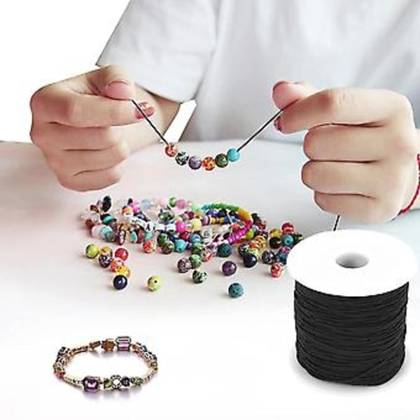 0,8 mm Lærtråd Vokset Bomullstråd Snor Stropp Halskjede Tau For Smykkelaging DIY Armb