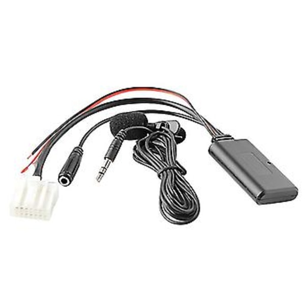 Auton Bluetooth 5.0 Aux-kaapeli Mikrofoni Handsfree Matkapuhelin Ilmainen Puheluadapteri 2 3 5 6 Mx5