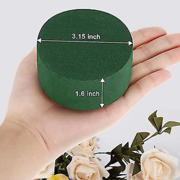 Fl Skum 12 Stk Tørt Vådt Blomsterskum Rund Flt Bs Blomsterskum Til Eller Kunst