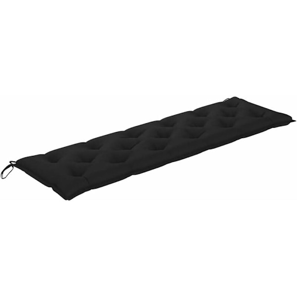 Garden Bench Cushion Seat Cushion Patio Bench Cushion Outdoor Garden Furniture Terrace Black 180x50x7 Cm