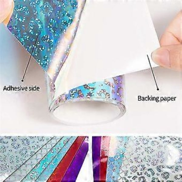 PVC Färgglad Självhäftande Ark Fungerar med Skärmaskiner och Andra Skärare för Fönster Presentkort Deco C
