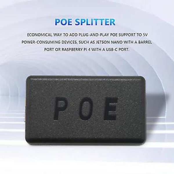 Poe Splitter 5v 4a Til Jetson, Til Rasp Pi 4 Og - Aktiv Poe+ Til El Eller Gig