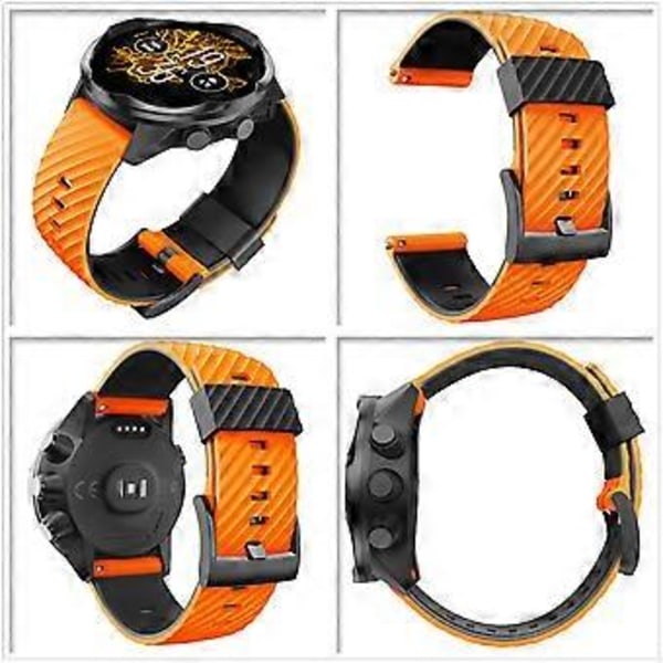 Kompatibel med Suunto 7 9 Baro D5 Justerbar Silikone Vaskbar Udskiftningsrem Armbånd Vandtæt Vaskbar