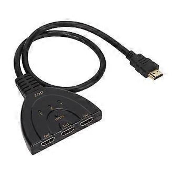 3x1 Switch Splitter Hög Upplösning HD 4K 1080P HD Multimedia Interface Switcher för PS3 Kabelbox