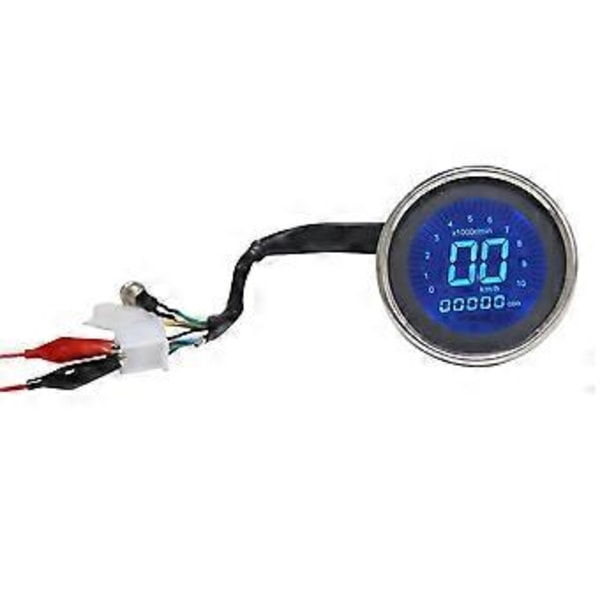 Universal Motorsykkel Digitalt Speedometer Retro LCD Odometer Cafe Turteller Indikator Scooter Atv M