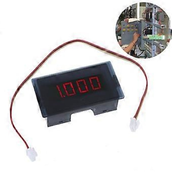 LED Display Spænding Strømmåler Volt Ampere Måler Amperemeter Voltmeter 2V-200V