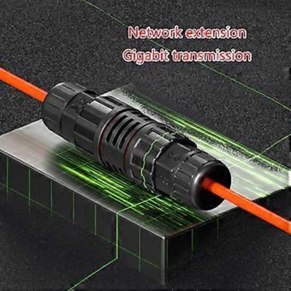 RJ45 Vattentät Kontakt IP68 Ethernet Icke-förstörande Förlängningskontakt