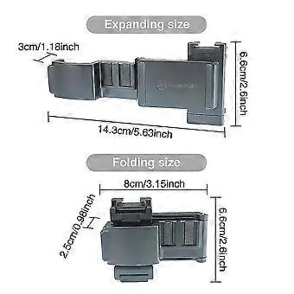 Vikbar Handhållen Gimbal Tillbehör Förlängningsfäste För DJI Osmo Pocket 2