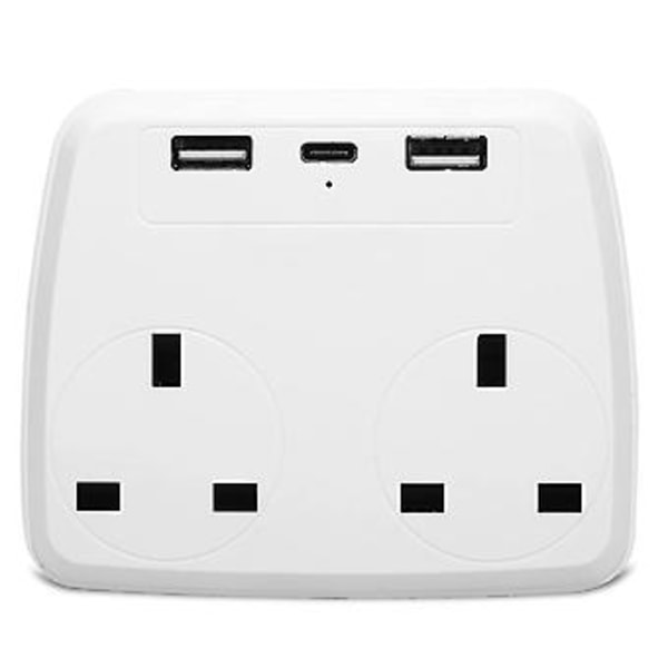 Tuplapistorasia-adapteri - Pistorasia-adapteri 3 USB-portilla UK 13a