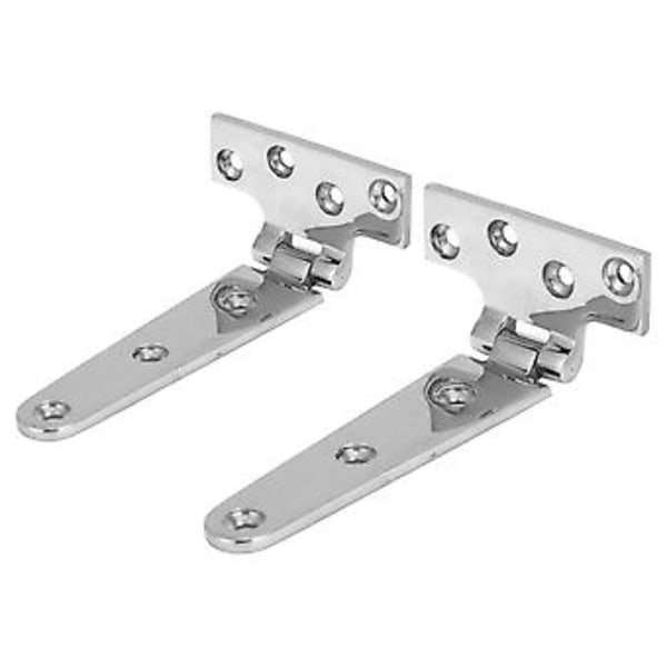 2 stk. T-formet dørhængsel 316 rustfrit stål kraftig universal marinebåds hardware 6x3in